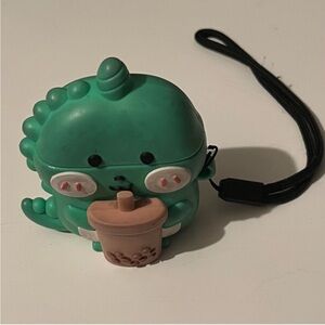 Green Bubble Tea Dinosaur AirPod 2nd generation case